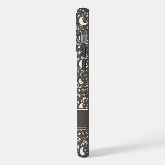 Celestial Sun & Moon Phone Case | Custom Name iPhone Hoesje (Linkerkant)