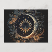 Celestial Sun & Moon Printable Briefkaart (Voorkant)