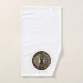 Celestial Sun Moon Stars gepersonaliseerd Bad Handdoek (Handdoek)