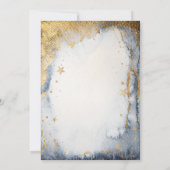 Celestial Sun,Moon,Stars Waterverf Script Kaart (Achterkant)