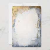 Celestial Sun, Moon, Stars Waterverf Wedding Kaart (Achterkant)