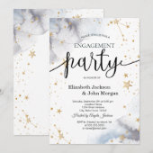 Celestial Sun, Moon, Sterren Verloving Kaart (Voorkant / Achterkant)