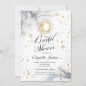 Celestial Sun, Moon, Sterren Vrijgezellenfeest Kaart (Voorkant)