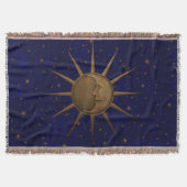Celestial Sun Moon Sterrennacht Deken (Voorkant)