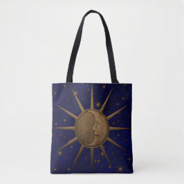 Celestial Sun Moon Sterrennacht Tote Bag