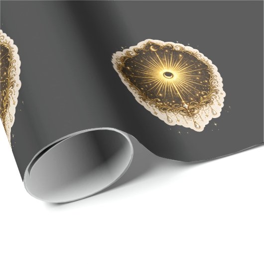 Celestial Sun Moon Symbol Sacred Cosmic Balance Cadeaupapier (Rol Hoek)