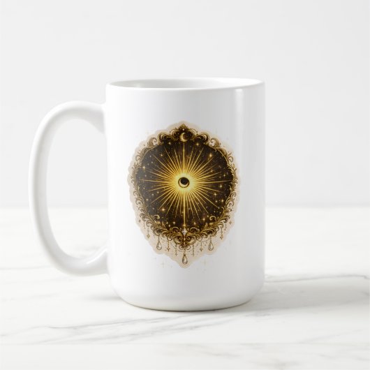 Celestial Sun Moon Symbol Sacred Cosmic Balance Koffiemok (Links)