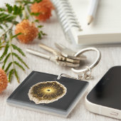 Celestial Sun Moon Symbol Sacred Cosmic Balance Sleutelhanger (Voorkant Rechts)