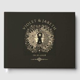 Celestial Sun Moon Wedding Gastenboek