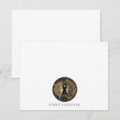 Celestial Sun Moons Naam Notitiekaartje (Voorkant / Achterkant)