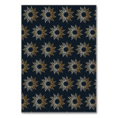 Celestial Sun Navy Gouden Monogram Boog Kaart (Achterkant)