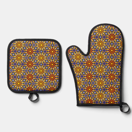 Celestial Sun Ovenwant & Pannenlap Set (Voorkant)