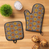 Celestial Sun Ovenwant & Pannenlap Set (Top down)