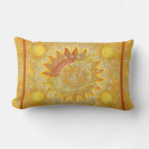 Celestial Sun Sinaasappel Kussen
