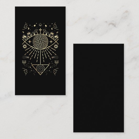 Celestial Sun Spiritualiteit Astrologie Visitekaartje (Voorkant / Achterkant)