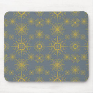 Celestial Sun Stars Dusty Blue Muismat