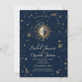Celestial Sun Stars Galaxy Bridal Shower  Kaart (Voorkant)