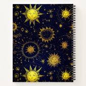 Celestial Sun Stars Zwart Goud Recept Boek (Achterkant)