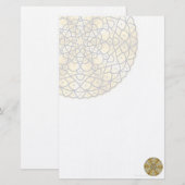 Celestial Sun Stationery Briefpapier (Voorkant / Achterkant)