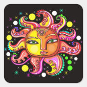 Celestial Sunface Sticker (Voorkant)