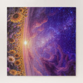 Celestial Sunflower Jigsaw Puzzle Legpuzzel (Horizontaal)