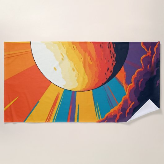 Celestial Sunset Beach Towel Strandlaken (Voorkant)