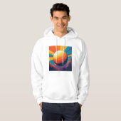 Celestial Sunset Men’s T-Shirt Hoodie (Voorkant volledig)