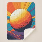 Celestial Sunset Sherpa Blanket Deken (Voorkant)