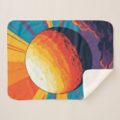 Celestial Sunset Sherpa Blanket Deken (Voorkant (horizontaal))