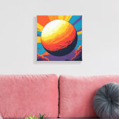 Celestial Sunset Stretched Canvas (Insitu (Woonkamer))