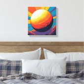 Celestial Sunset Stretched Canvas (Insitu (Slaapkamer))