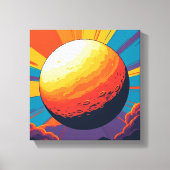 Celestial Sunset Stretched Canvas Afdruk (Voorkant)