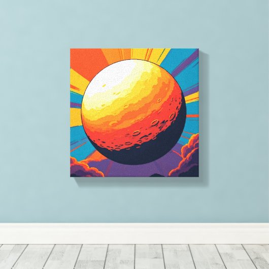 Celestial Sunset Stretched Canvas Afdruk (Insitu (Houten vloer))