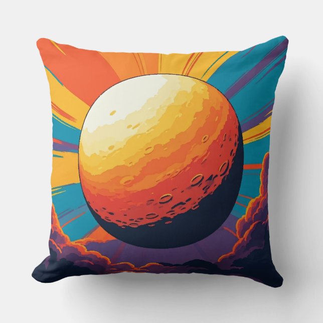 Celestial Sunset Throw Pillow Kussen (Voorkant)