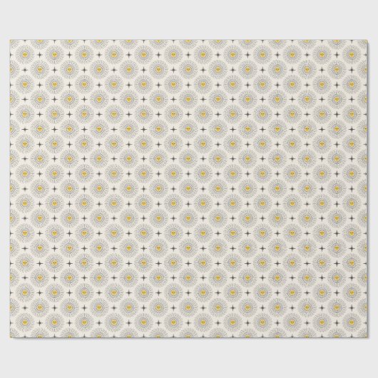 Celestial Sunshine Pattern Cadeaupapier (Vlak)