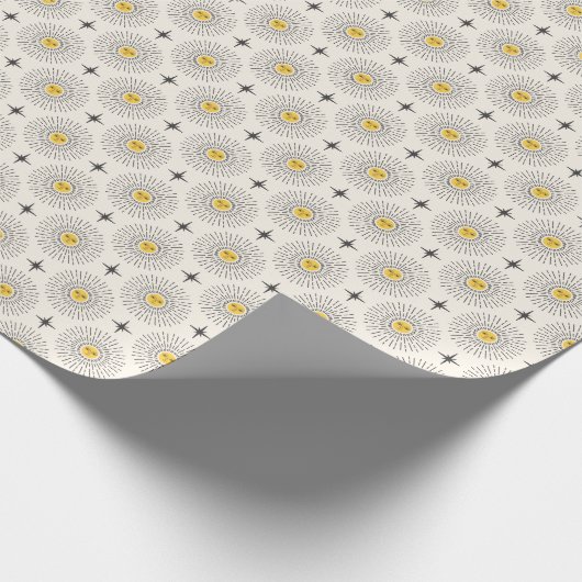 Celestial Sunshine Pattern Cadeaupapier (Hoek)