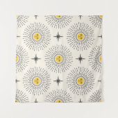 Celestial Sunshine Pattern Wandkleed (Voorkant (horizontaal))