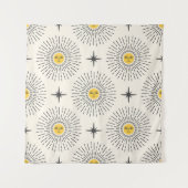 Celestial Sunshine Pattern Wandkleed (Voorkant)
