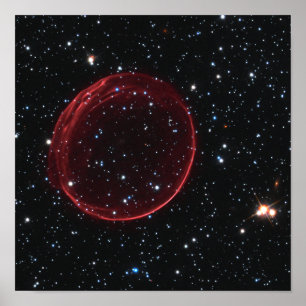 Celestial Supernova Bubble Space Photo Poster