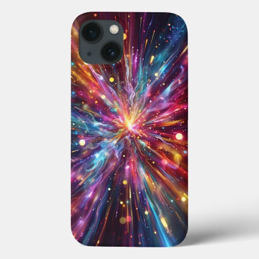 Celestial Supernova Light Burst Phone Case Vibrant (Achterkant)