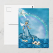 Celestial Swan Guardian Briefkaart (Voorkant / Achterkant)