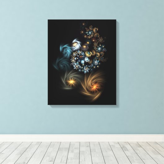 Celestial Swirl Canvas Afdruk (Insitu (Houten vloer))