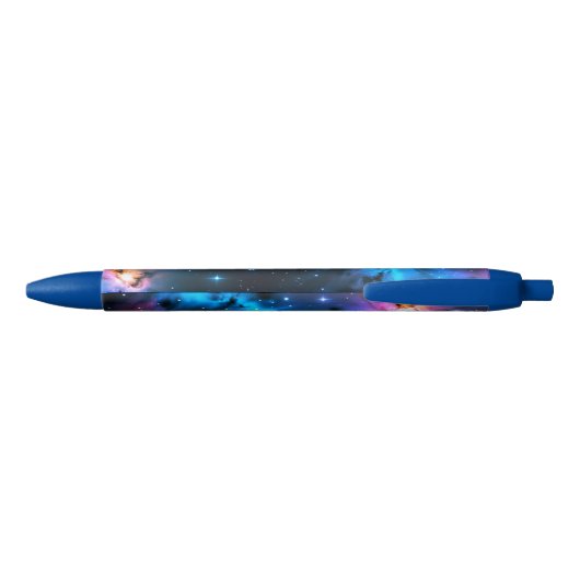 Celestial Swirling Stars Custom Name Script Zwarte Inkt Pen (Achterkant)