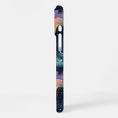 Celestial Swirls – Elegant Galaxy Abstract Design iPhone Hoesje (Linkerkant)