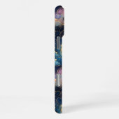 Celestial Swirls – Elegant Galaxy Abstract Design iPhone Hoesje (Rechterkant)