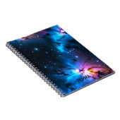 Celestial Swirls of Stars Aangepaste naam Notitieboek (Rechterzijde)