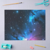 Celestial Swirls of Stars Verjaardag Gift Wrap Tissuepapier (Craft)