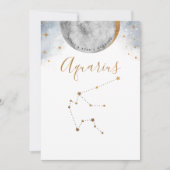 Celestial Table Number, Aquarius Constellation (Voorkant)