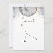 Celestial Table Number, Cancer Constellation (Achterkant)