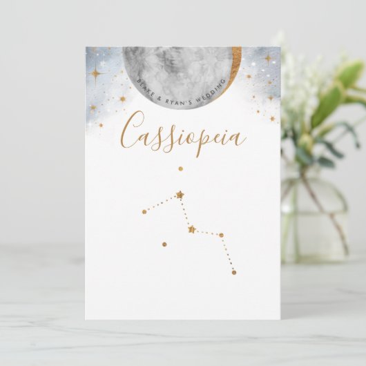 Celestial Table Number, Cassiopeia Constellation (Staand voorkant)